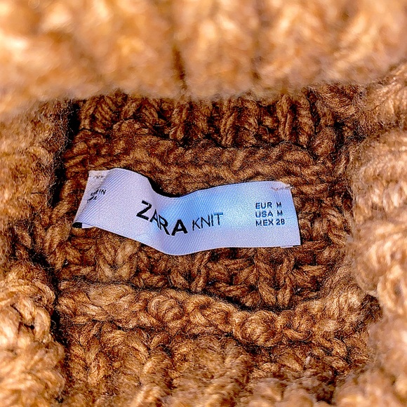 Zara Turtleneck Knit Sweater M - Picture 14 of 15